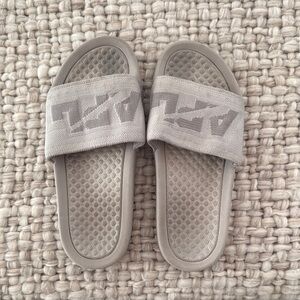 Nike Gray Slide Sandals